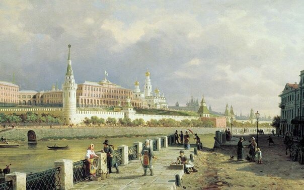 Белый Кремль белокаменной Москвы!